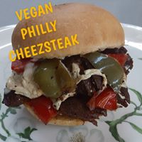 Vegan Philly Cheezesteak Sandwich